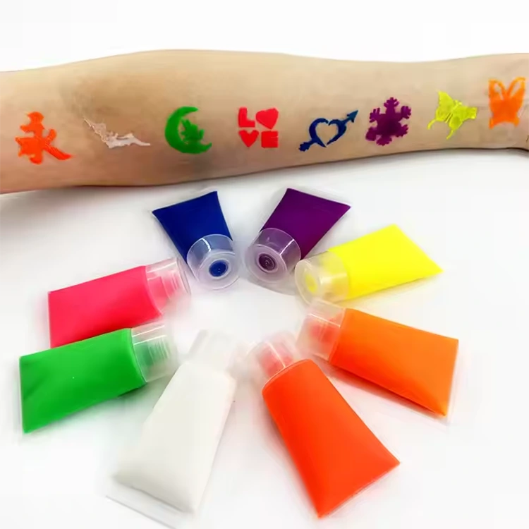 Flaschenverpackung Fingerfarbe